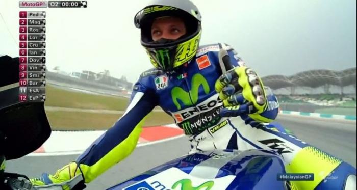 Rossi se hace un hueco en primera línea en el Gran Premio de Malasia